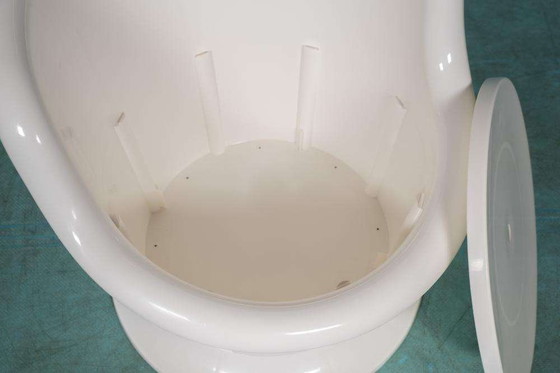 Image 1 of Space age tub chair with storage, Ikea Popptorp chair