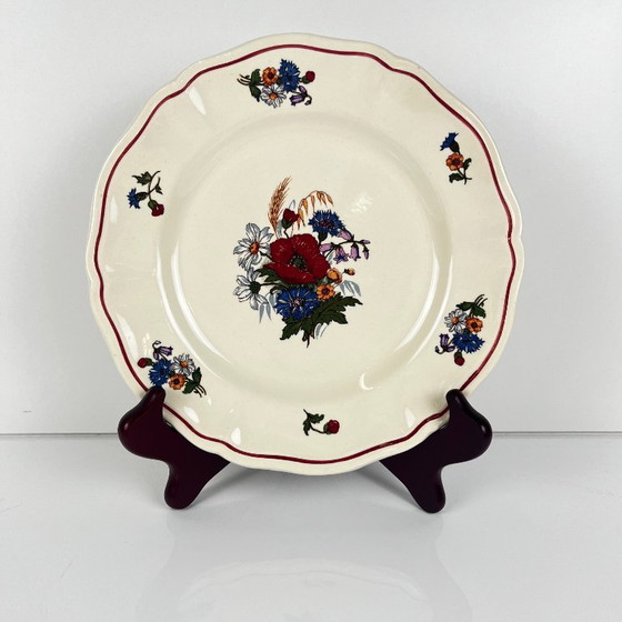 Set mit 6 "Agreste" Sarreguemines Desserttellern, 20. Jahrhundert – Geschirr, Ceramic, Vintage (photo 3 of 8)