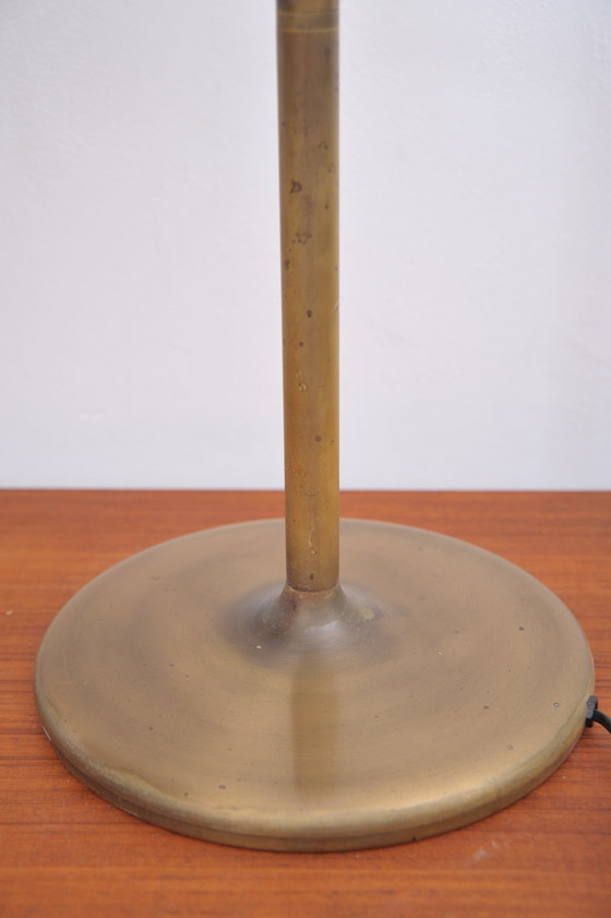 Image 1 of Brass table lamp with swivel arm (1970s)