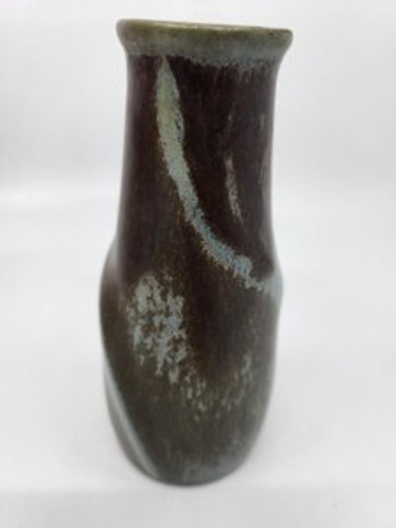 Image 1 of Denbac ceramic stoneware soliflore vase France Art Deco1920
