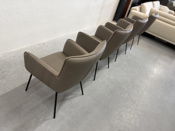 Image 1 of 4 HE Design Freya Esszimmerstühle Leder