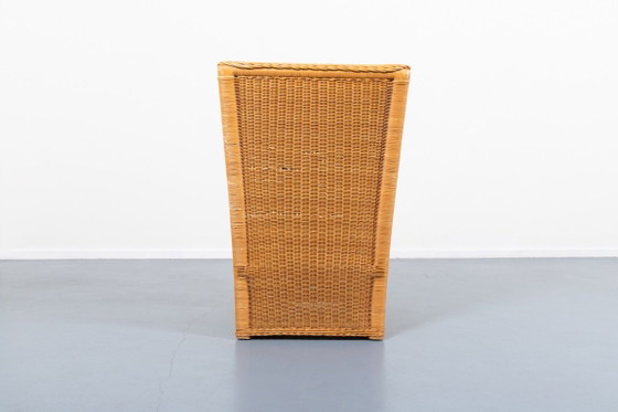 Image 1 of Vintage Italiaanse design fauteuil van riet