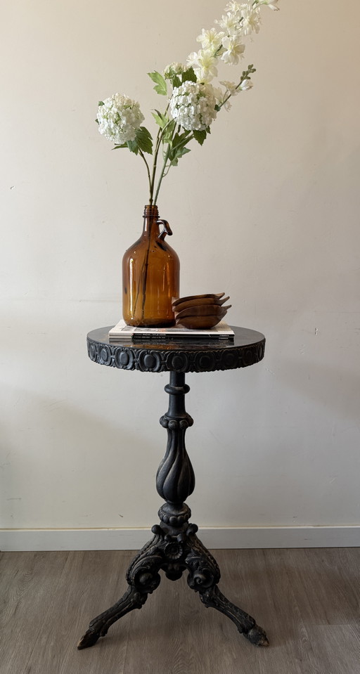 Zwart Vintage Bijzettafeltje – Wood