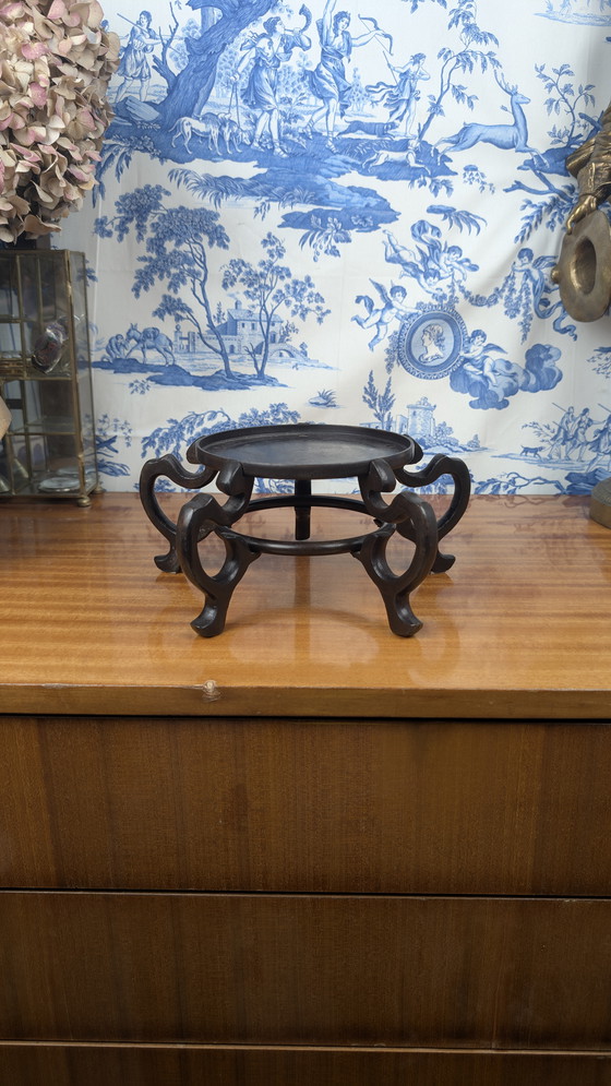 Image 1 of Antigua maceta o pedestal Art Nouveau de bronce chino mediados del siglo XX