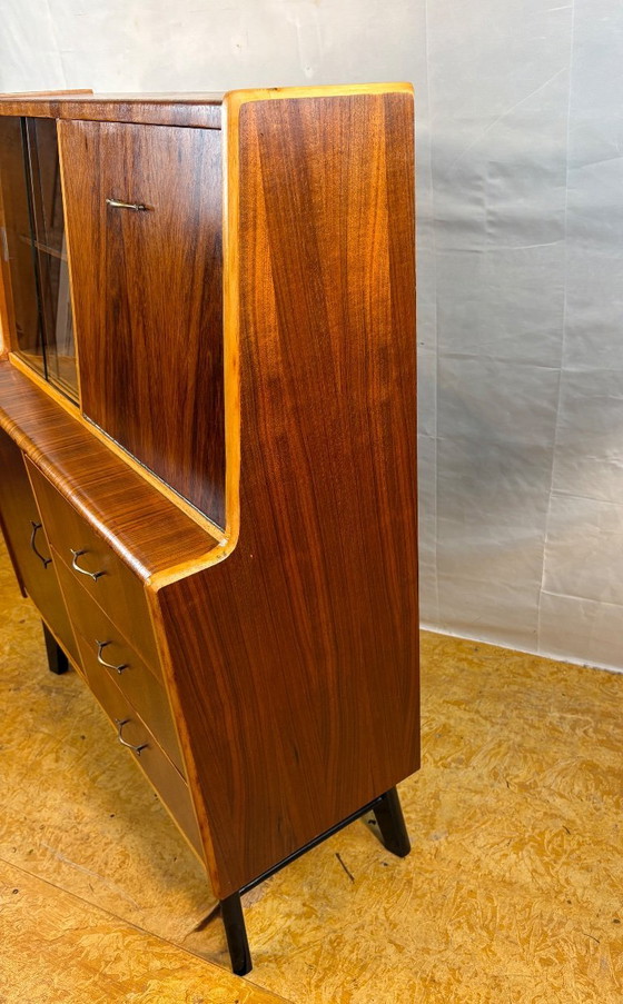 Image 1 of Mid Century Retro Teak Bureau Bookcase (Circa 1960)  A fantastic and versatile mid century modern teak bureau bookcase dating fr