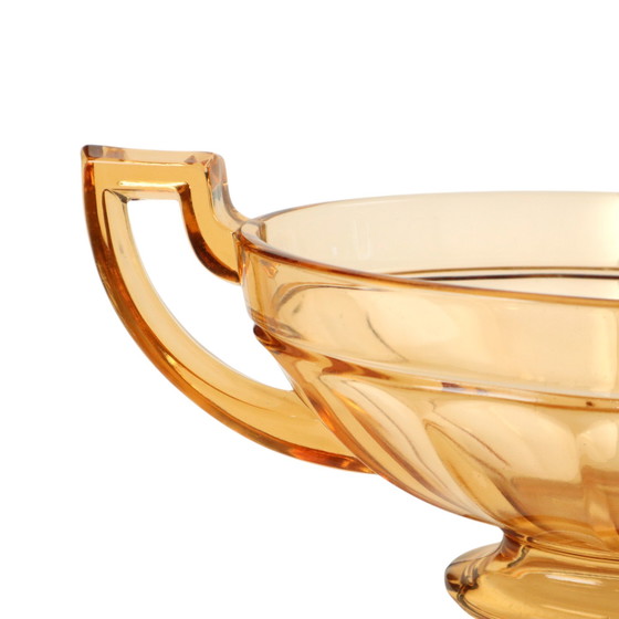 Image 1 of Fruttiera Art Déco Val Saint Lambert Noémie