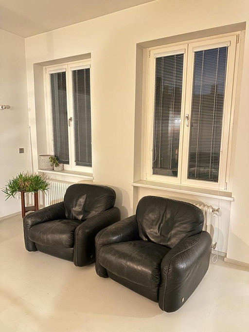 Set of Busnelli vintage armchairs (70s), Italy, designed by Arrigo Arrigoni