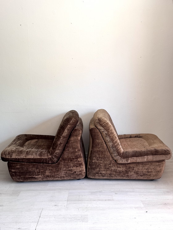 Image 1 of Modulaire vintage lounge set – jaren 70 – velvet