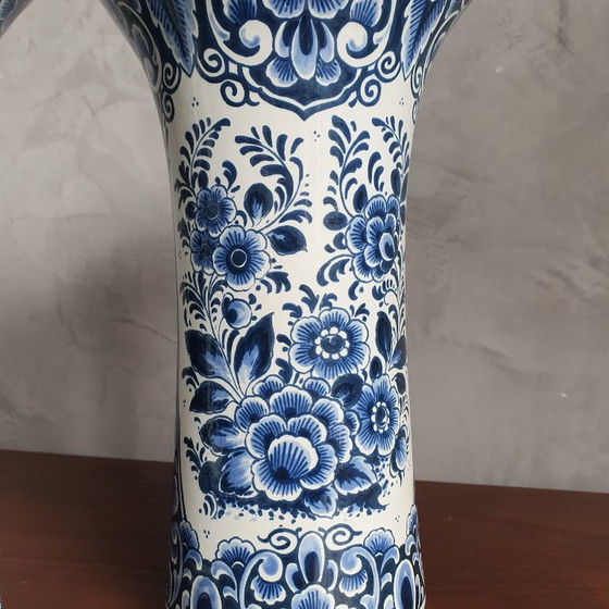 Image 1 of Jarrones azules de Delft de 1950