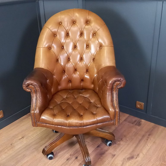 Image 1 of Vintage Chesterfield Office Chair