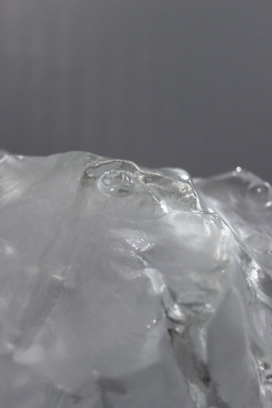 Image 1 of Grote "Fossil" matglazen zakleger ontworpen door Jolanda Prinsen & Walther Glas