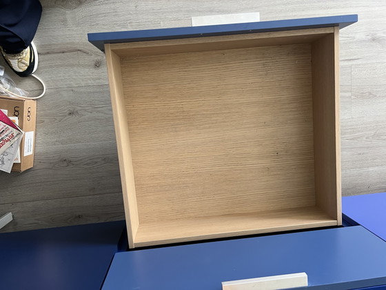 Image 1 of Pastoe sideboard, low cabinet. Shades of blue.