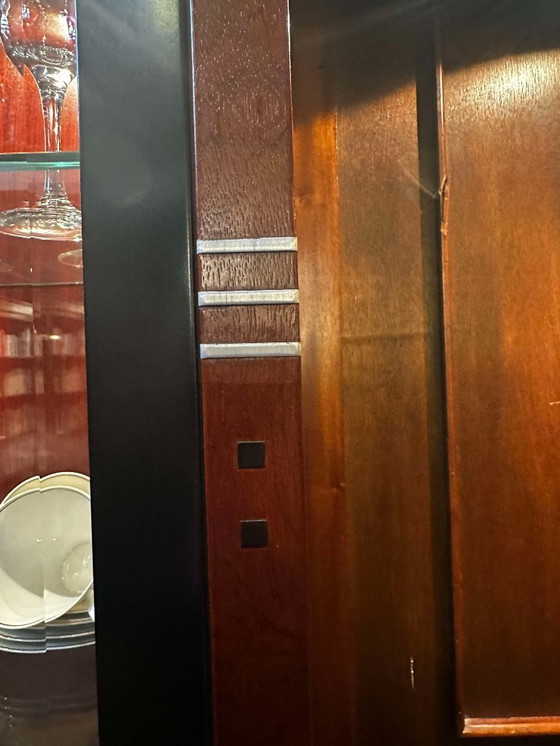 Image 1 of Schuitema Decoforma Display Cabinet - Exclusive Bubinga Wood & Ebony Details