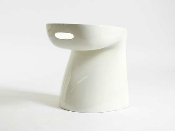 Image 1 of Very rare white stool by Winfried Staeb from the 1970s for the Form + Life Collection