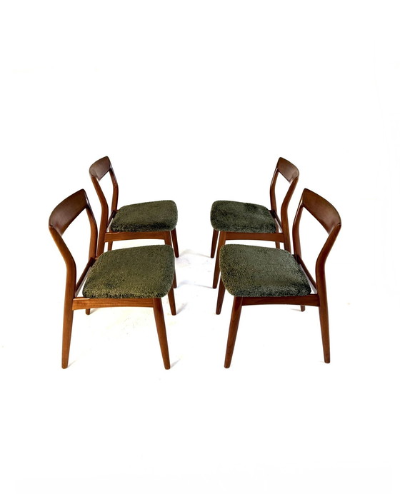 Image 1 of 4x restored dining room chair, Viborg Stolefabrik '60