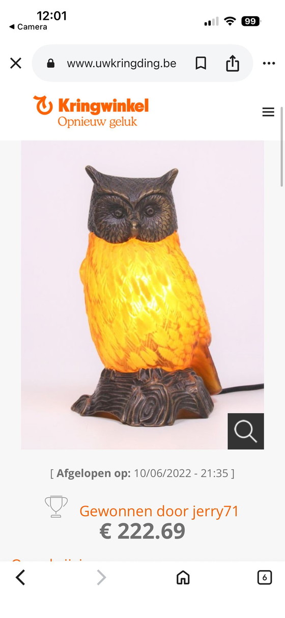 Image 1 of Tin Chi Owl – 1996 – Design Andrea Sadek original signed item