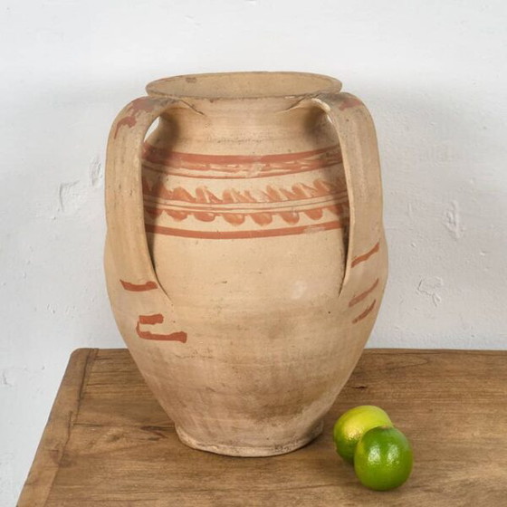 Antique wabi sabi style ceramic vase (c.1920) #8 (photo 5 of 9)