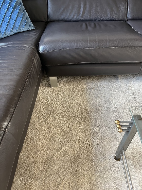 Image 1 of Rundlederen hoekbankpr