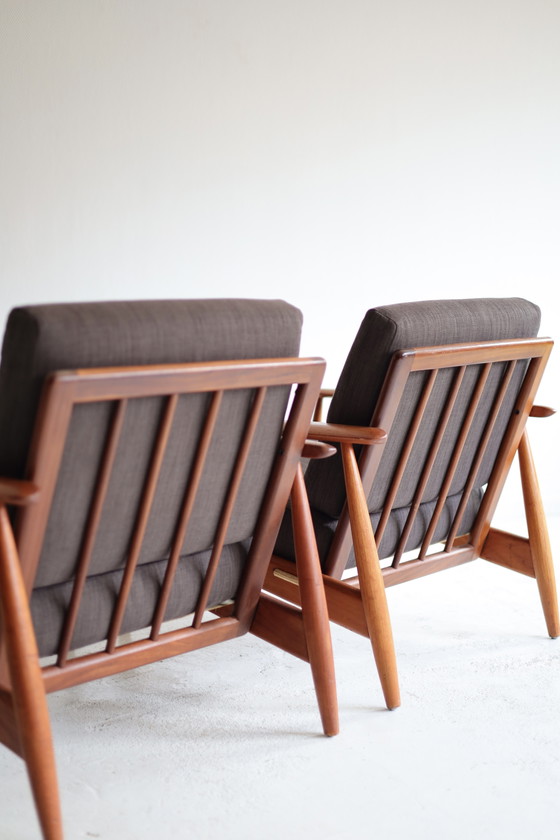 Set di 2 poltrone danesi, stile vintage anni '50/'60. – Wood, Textile (photo 7 of 7)