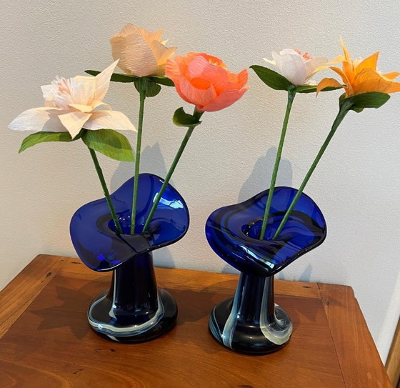 Coppia di Vasi Vintage in Vetro di Murano di Marta Marzotto – Murano Glass, Glass, Organic Modern (photo 3 of 9)