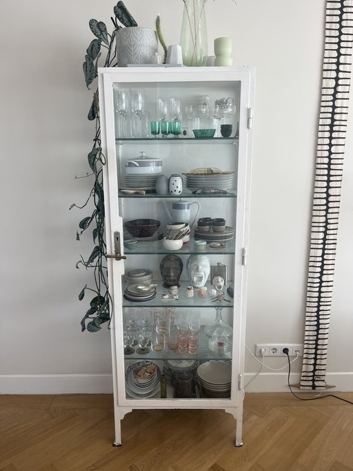 Vitrinekast / apothekerskast vintage industrial