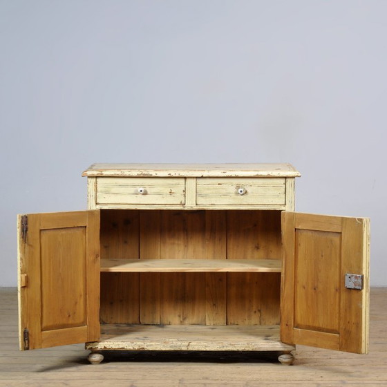 Image 1 of Antikes Kiefernholz-Sideboard, um 1910
