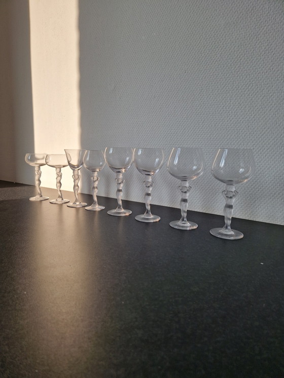 Image 1 of 8x Venus art déco de cristal de Bayel