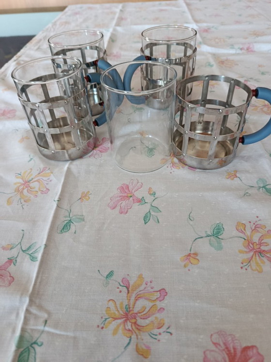 Image 1 of Alessi coffee set, tray and four mugs