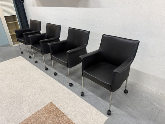 Image 1 of 4 Design on Stock Gola Dining Chair with Wheel Black