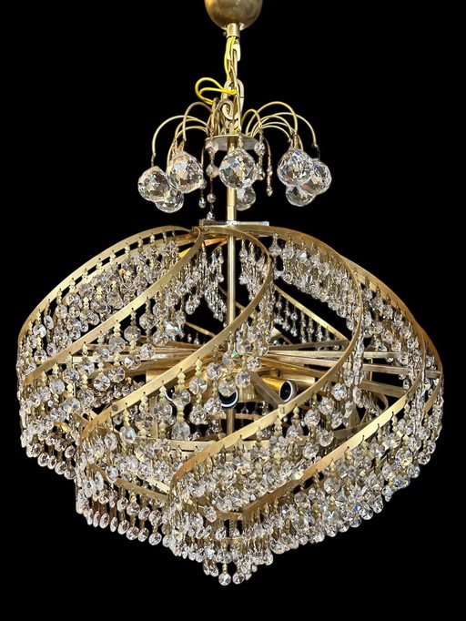 Lustre en cristal vintage