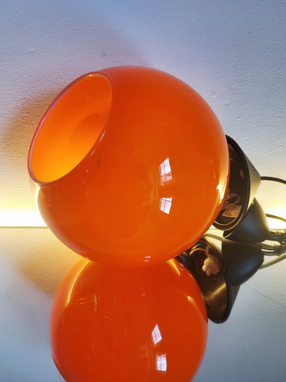 Lampada a Sospensione Vintage in Vetro Opalino Arancione, Presumibilmente Anni '80 – Lampade a sospensione (photo 5 of 8)