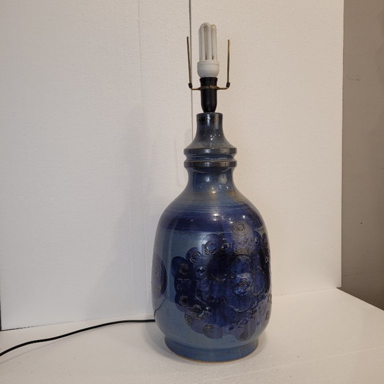 Image 1 of Tischlampe, glasierte Keramik, Hanne Stentøj, Skandinavische Moderne, 60er Jahre - Dänemark