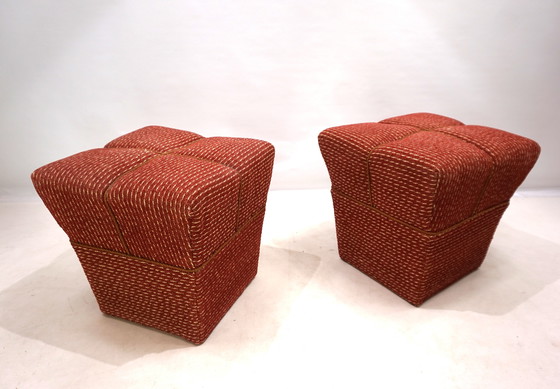 Image 1 of Halabala set of 2 tabouret stools for UP Zavody, 1930