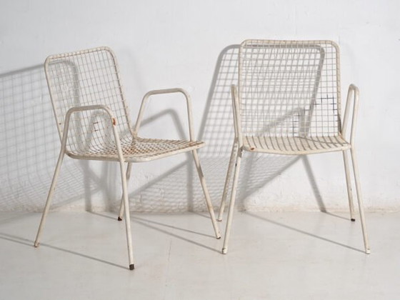 Antique outdoor chairs with armrests (c.1920). Set of 4 pieces #4 – Garden chairs, Iron (photo 32 of 40)