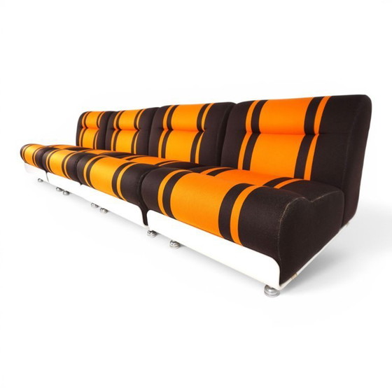 Image 1 of Cor Concha 4-delige modulaire bank in Space Age-stijl van Jo Otterpohl, 1970