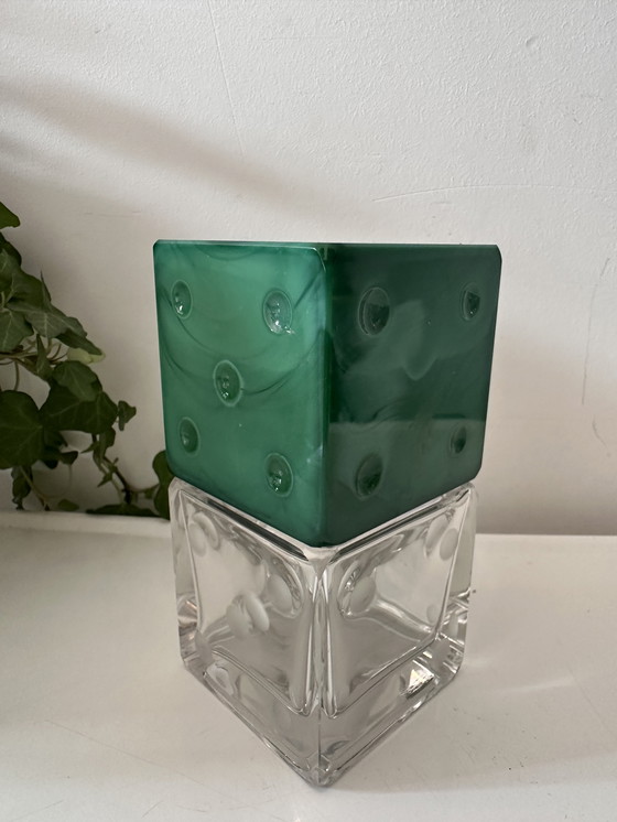 Image 1 of Vintage perfume bottle dice motif