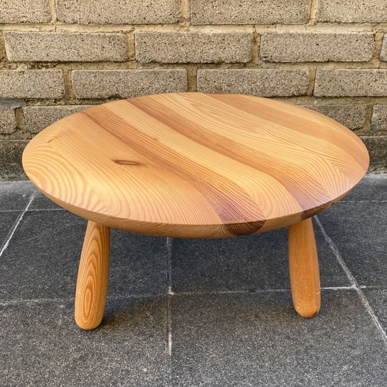 Image 1 of Vintage IKEA PS "Karljohan" Solid Wood Stool / Side Table - Christian Halleröd 1990s