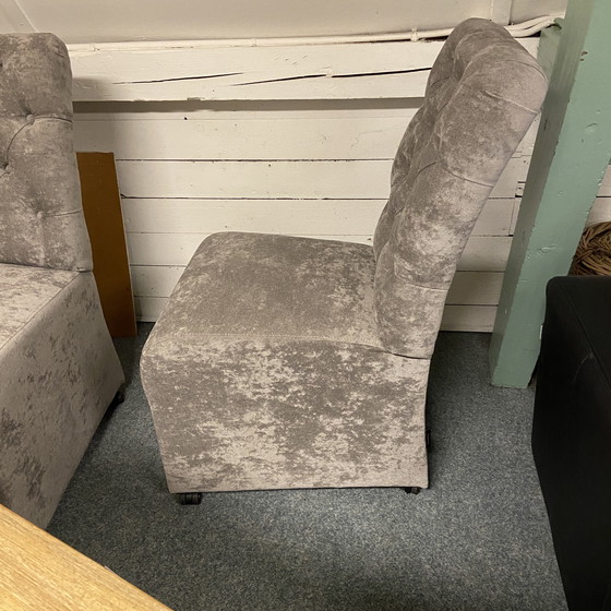 Image 1 of Sedia da pranzo Toulouse (set di 3) con panca da pranzo