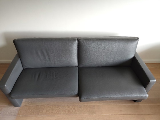 Image 1 of Leolux 3- en 2,5-zit in grijs kalfsleer