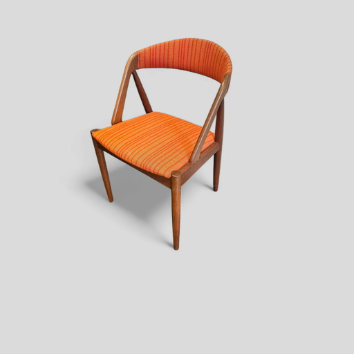 Mid Century Design Teck Chaise de salle à manger Kai Kristiansen 1960 Denmark Chaise