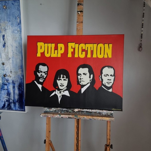 Frances Eckhardt - pop art painting Pulp Fiction 60x80 cm