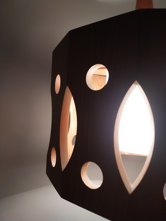 Image 1 of 1 x Swedish pine pendant lamp AB Nordisk Ostersund 1960s