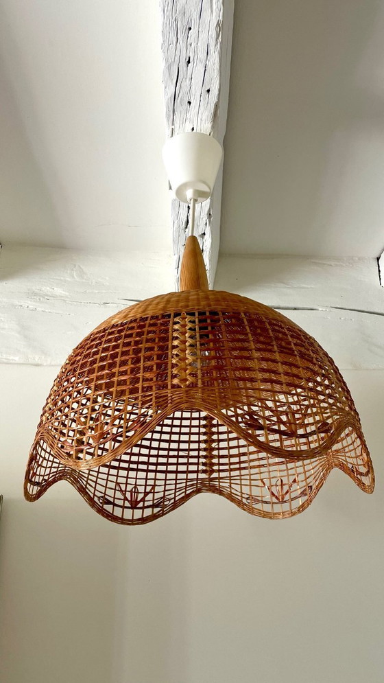 Image 1 of Decorazione vintage in vimini da appendere