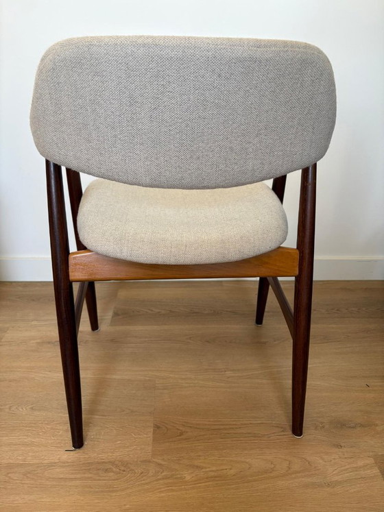 Image 1 of Fauteuil Mahjongg vintage Vlaardingen | Johannes Andersen | wengé bouclé | années 1960