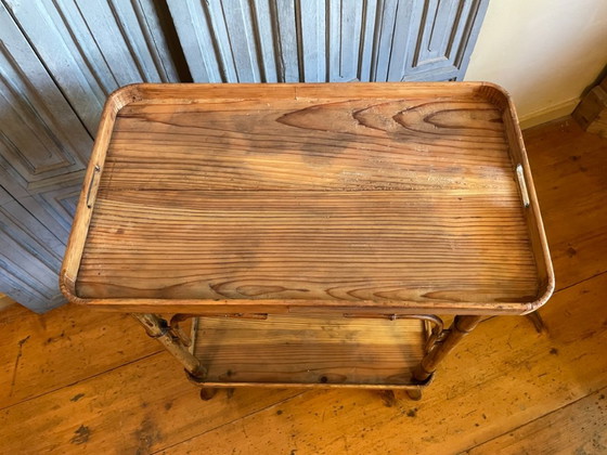 Tea Trolley Table A Tisane Vichy Antique, Side tables, Bamboo, Brown (photo 7 of 22)