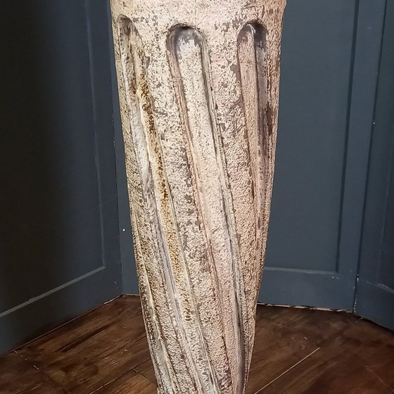 French vintage pedestal in a classic style, Column, Wood, Beige, Klassiek (photo 5 of 14)