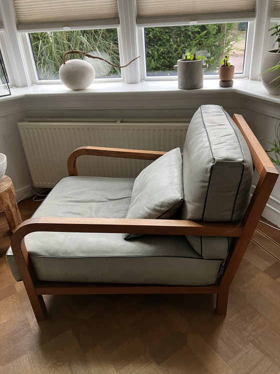 Fauteuil Dario de Te Linteloo – Cuir, Bois (photo 5 of 5)