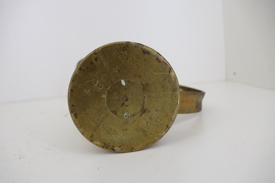 Prachtige Trench Art Schenkkan (1942) – Britse WO2 Hulzenkunst / Loopgravenkunst – Beeldhouwkunst, Other (photo 6 of 7)