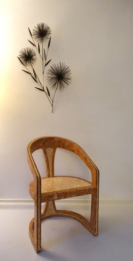 Image 1 of Conjunto de dos sillas Triancolori estilo Maitland Smith, década de 1970