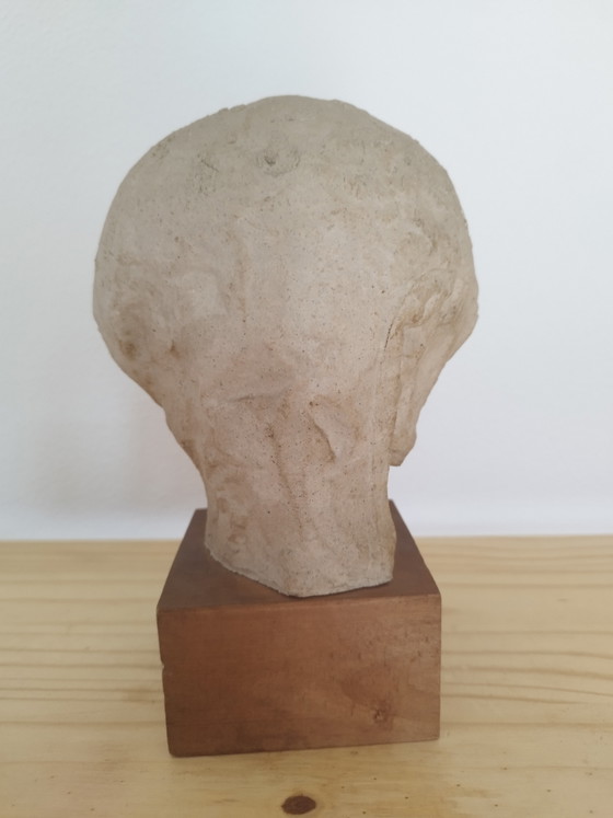 Lorenzo Pepe (1912-1984), Testa, Litoceramica auf Holzsockel, Signiert – Bildhauerei, Wood (photo 6 of 13)